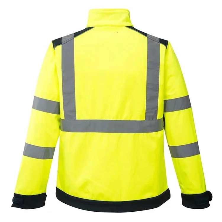 Новое поступление 2021 года сезон дождя водонепроницаемая Мужская куртка светоотражающие полосы рабочая Рабочая одежда куртки Hi Vis