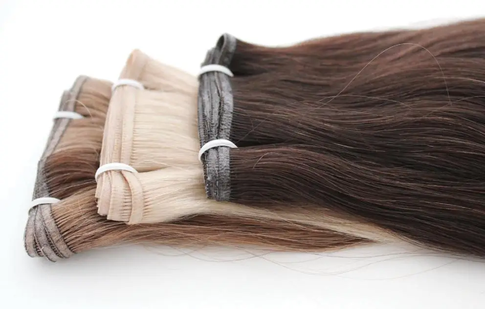 Bamboo hair Vietnam weft hair from 100% virgin Vietnam full color