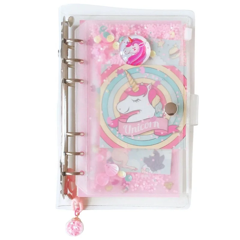 Kawaii Unicorn Spiral Notebook Set Cute DIY A6 Weekly Planner Diary Paper Notepads for Kids Student Gift