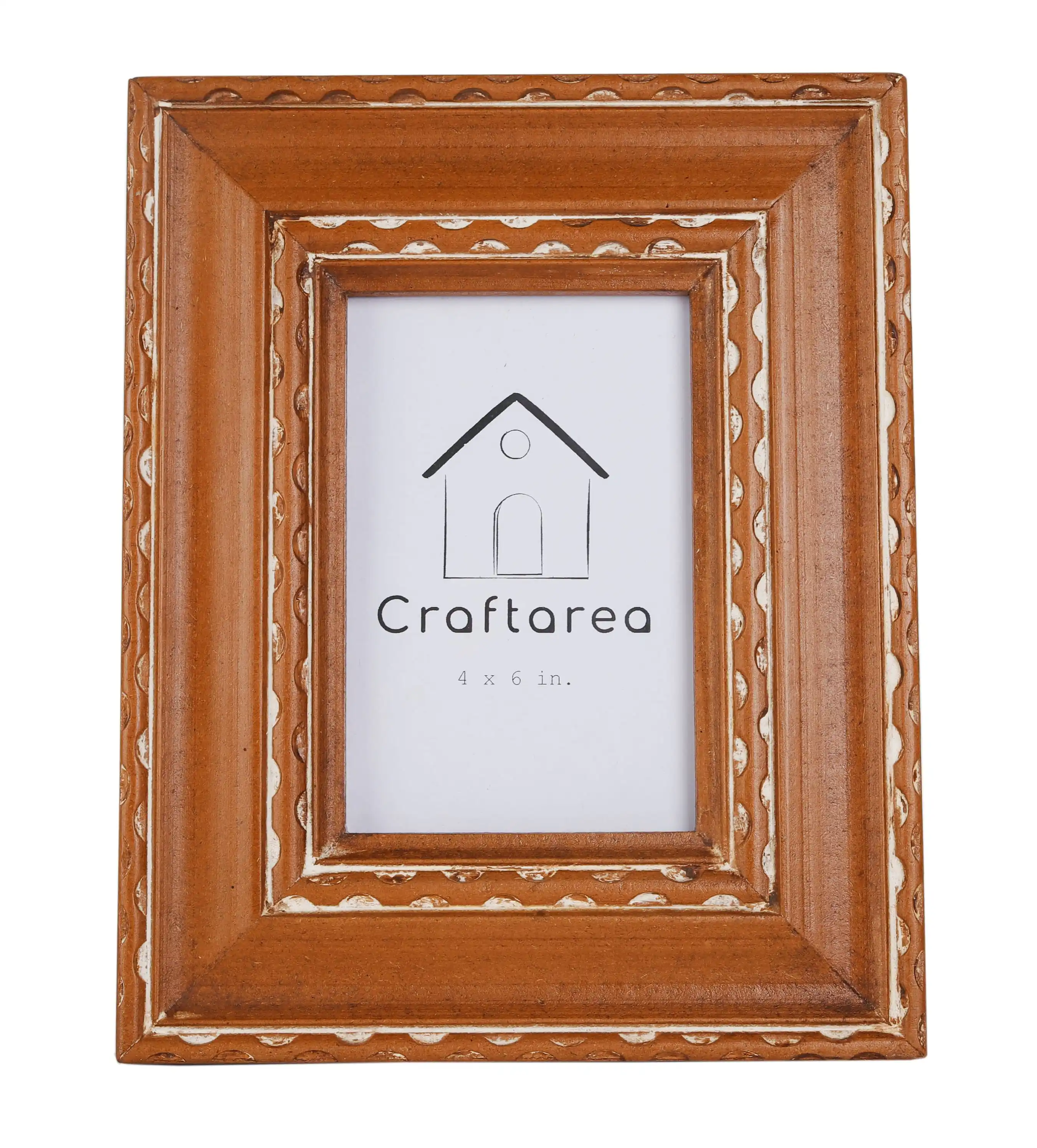 Brown Wooden Picture Photo Frame Wall Hanging Customize Photo Frame 4x6Inches Vintage Large-size Wooden Picture Display Frame