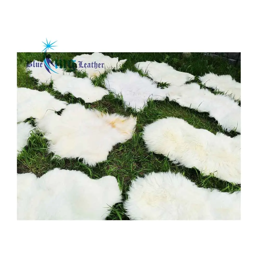 100% натуральный Новозеландский длинный ворс овчина меховой ковер окрашенный