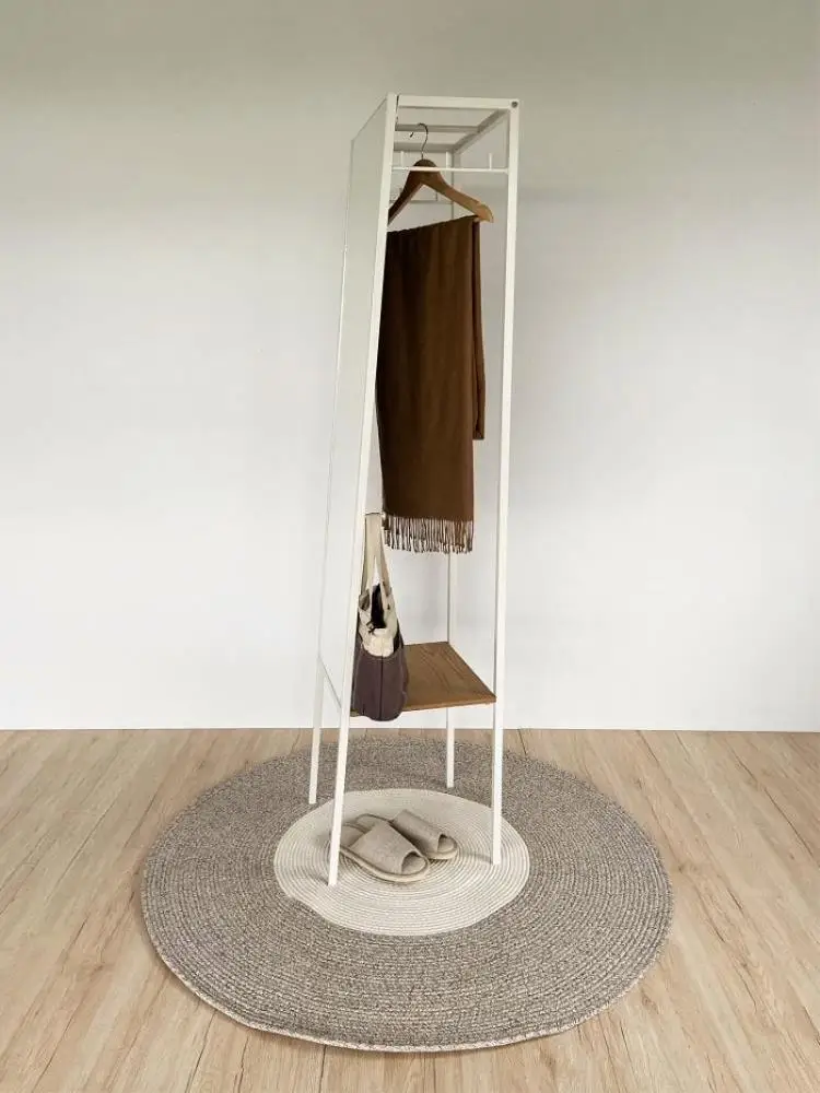 Bedroom Full Length Wood Dresser Big Floor Mirror Stand