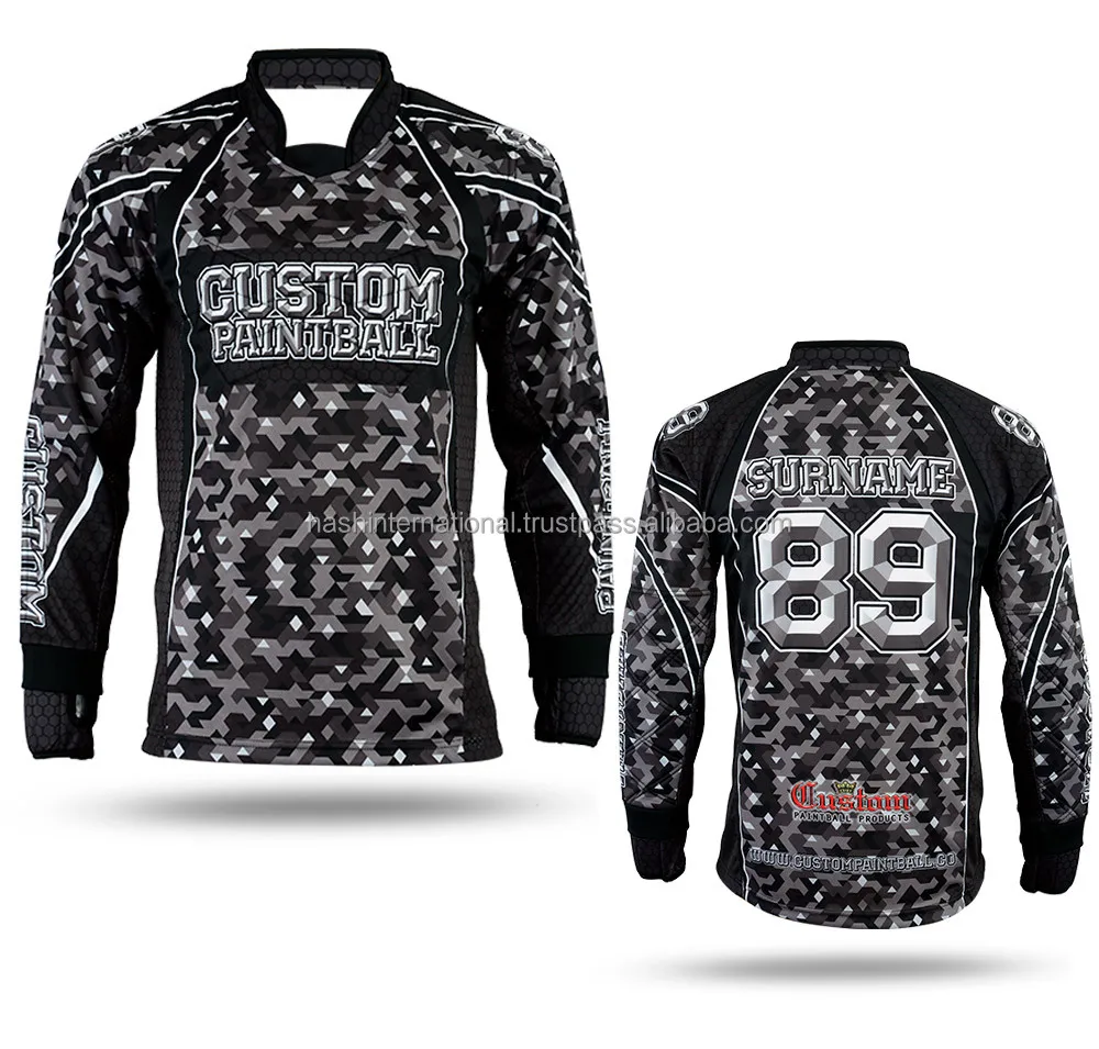 Hot Selling Paint Ball Mesh Jersey Custom Paintball Tops Stylish And Quick Dry Paintball Jersey
