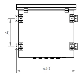 
High Quality 7U 9U 12U Wall Mounted Outdoor Cabinet 