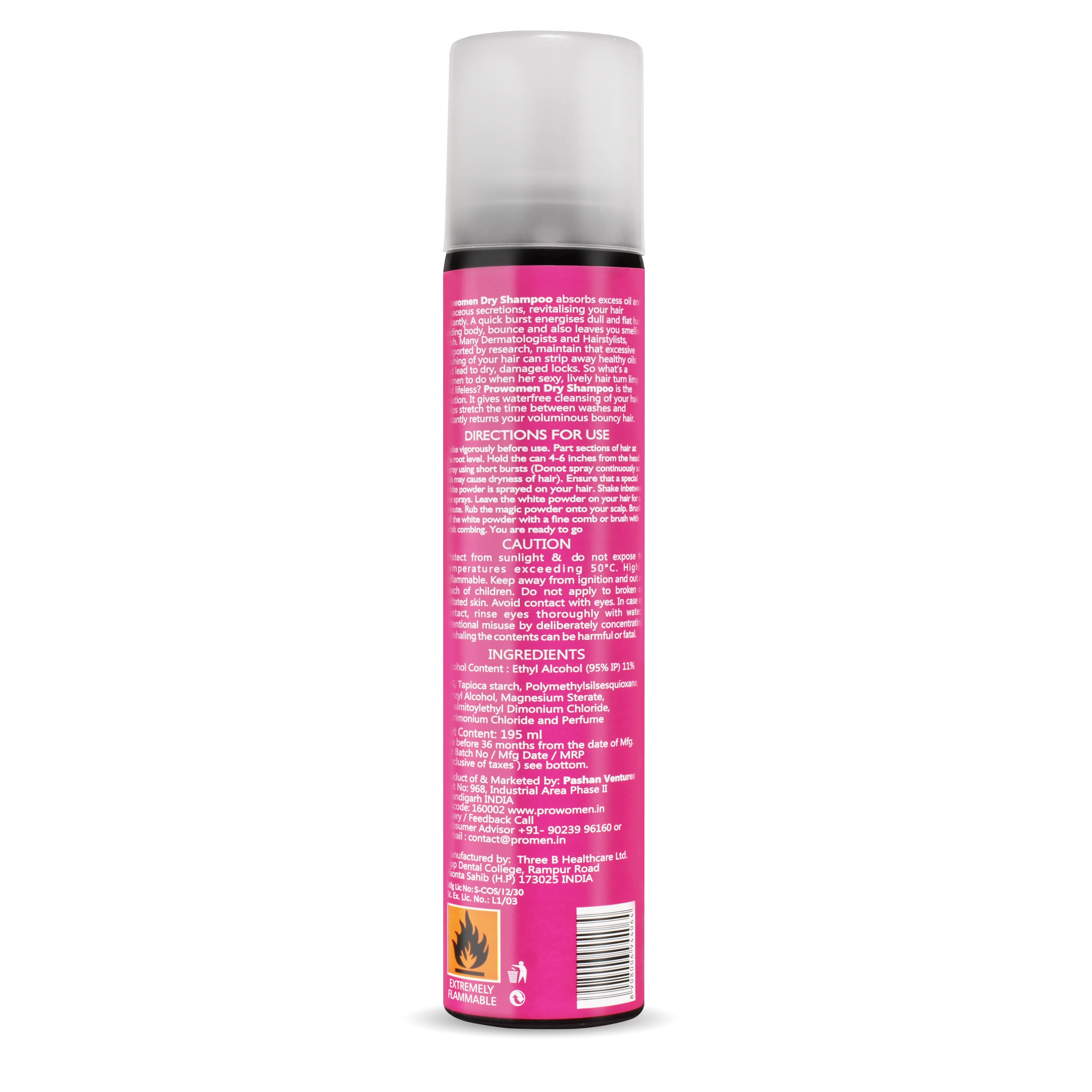 Handy Aluminium Free Dry Shampoo for Women