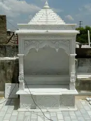Indian Exporter White Marble pooja Temple Handcarved stone crafts mandir At reasonable Price