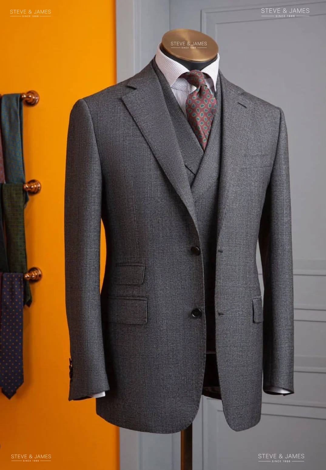 
Top Quality men wedding pant suits pictures for men from Steve & James 