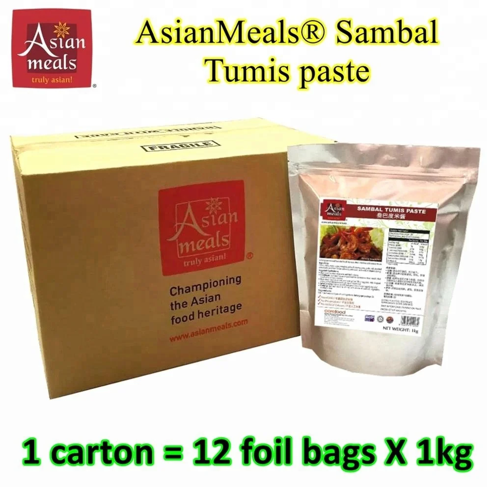  Оптовая продажа Высококачественная паста и соус Чили Sambal Tumis пряный Малайзийский Халяль упаковка на вкус в