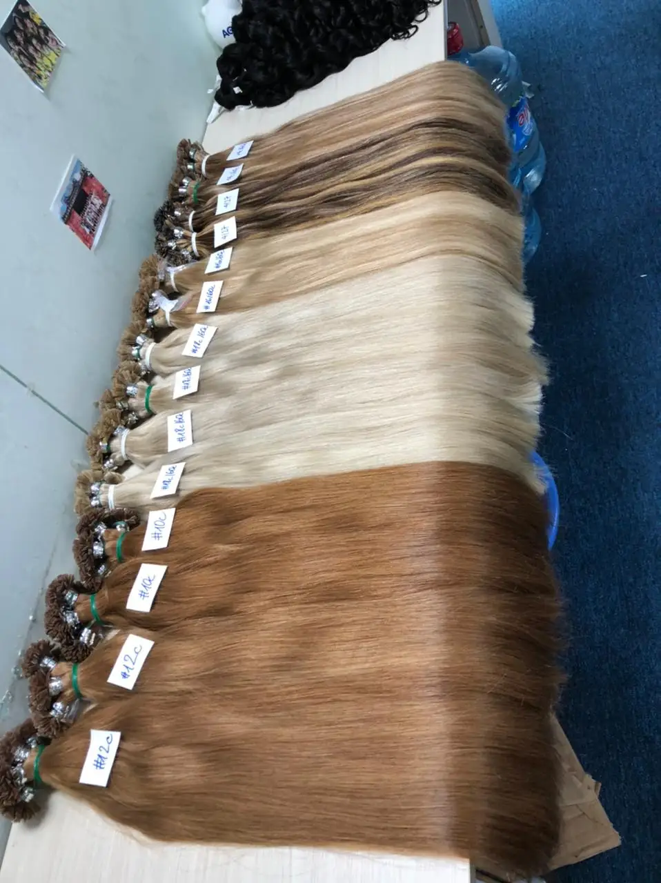 Tip Flat Tip Hair Extension Wholesale 100% Full Cuticle Double Drawn Russian Remy Keratin I/V/U/Flat