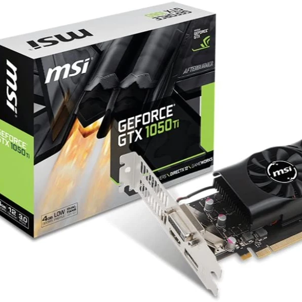 
 Видеокарта MSI GeForce GTX 1050 Ti 4 ГБ GDDR5 PCI Express 3,0x16 ATX, графические карты GTX 1050 Ti 4GT OC  
