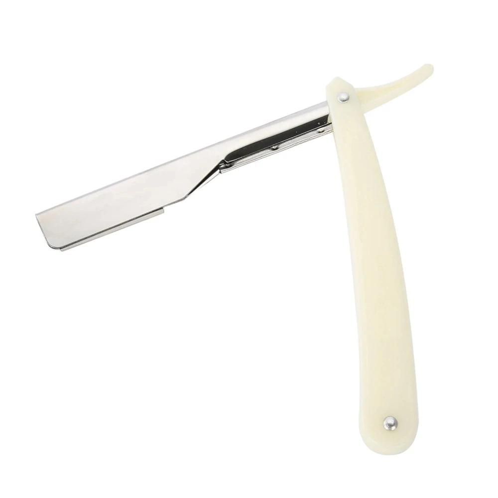 Professional Manual Shaver Straight Edge Stainless Steel Sharp Fold Able Razor With 5 Blade