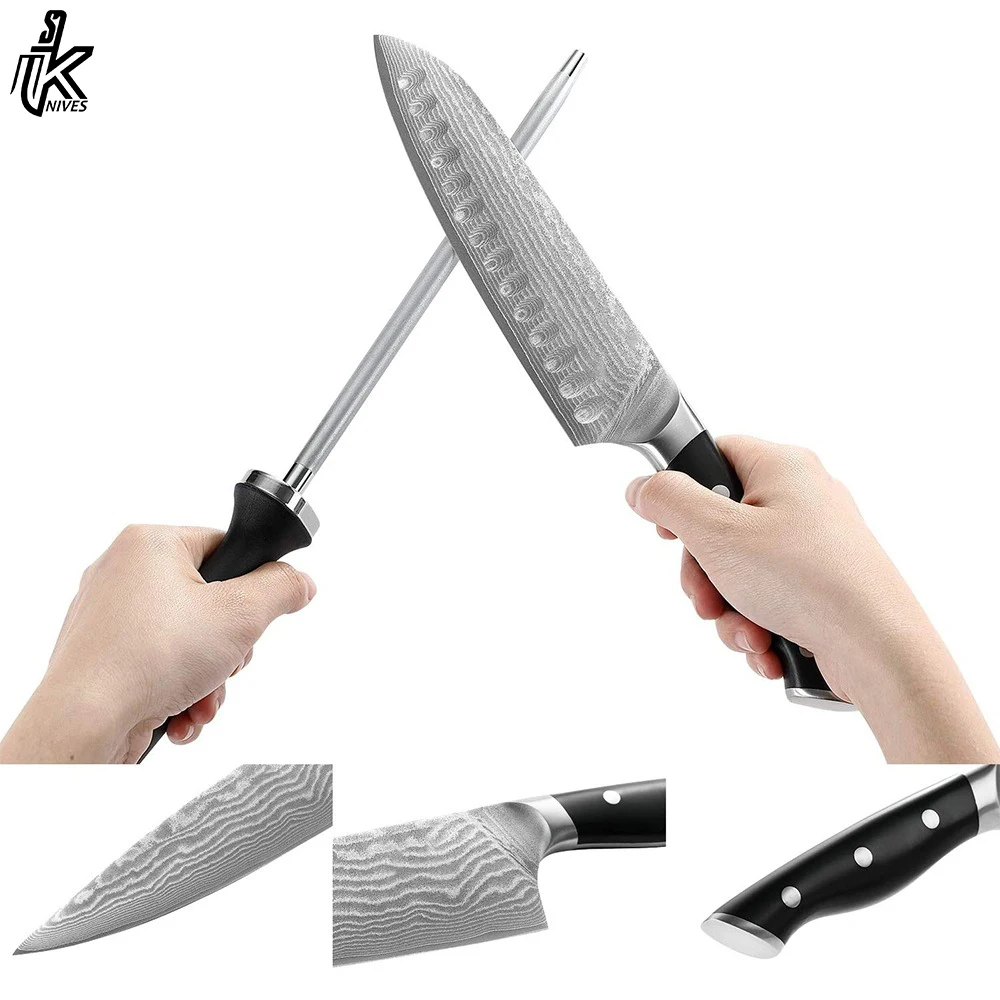 Handmade Damascus knives custom 9 Piece stainless steel Kitchen Chef Knife Set