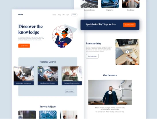 Advanced School Management Website Design | Institute Management Website Design