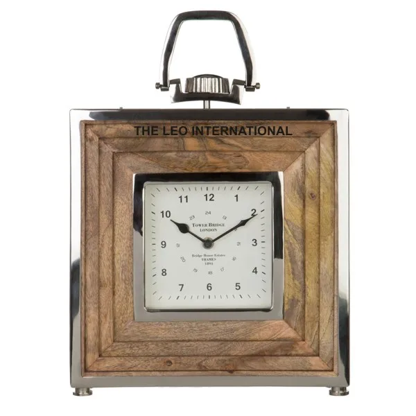 home office decor Vintage wood Clock wall clock