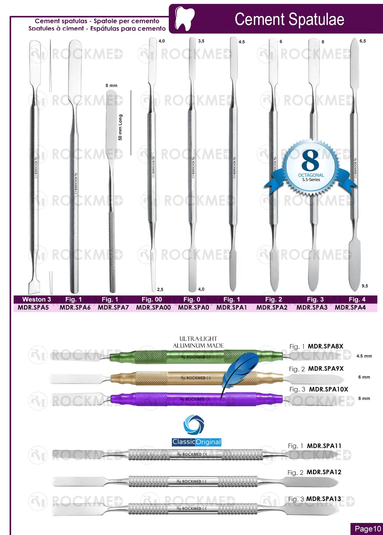 Dental Composite NON STICK Filling Instruments Kit Composite Instruments Blue Tips Dental Implant By Rockmed Industries