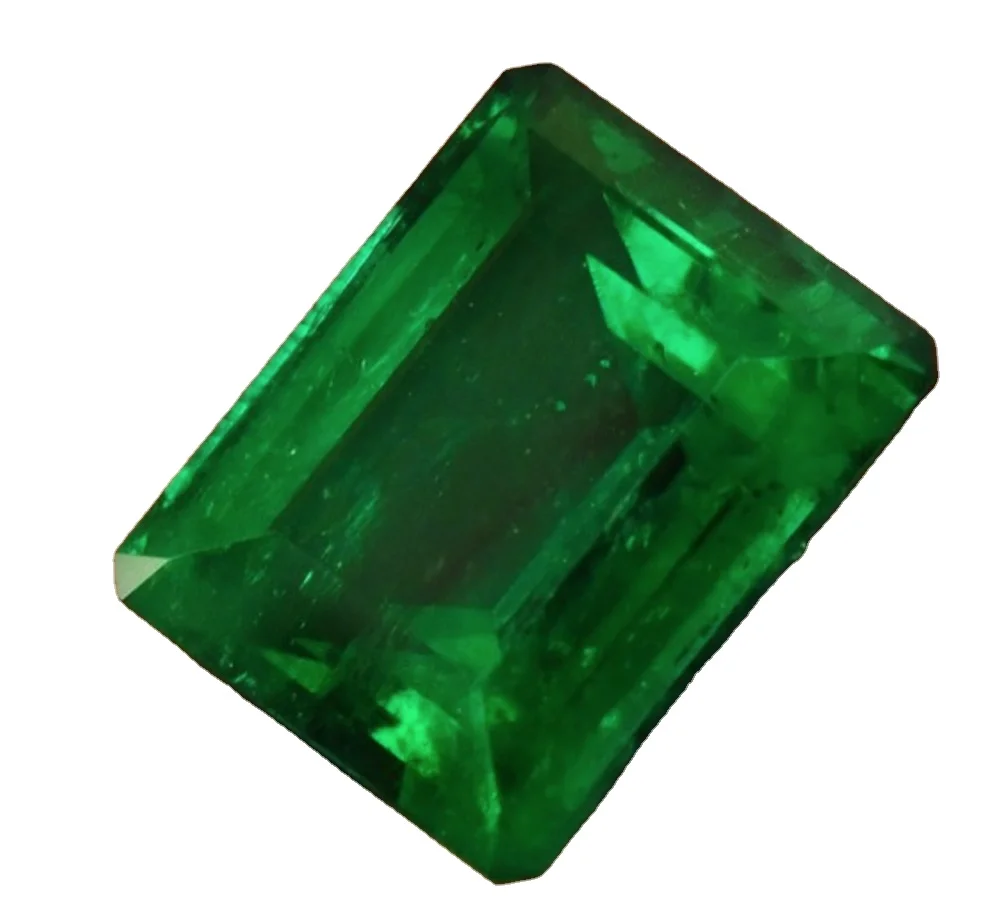 Vivid Green Emerald Cut Columbian Origin For Sale Loose Gemstone Precious Gemstone Emerald Stone Price Real Gems Hot Sale