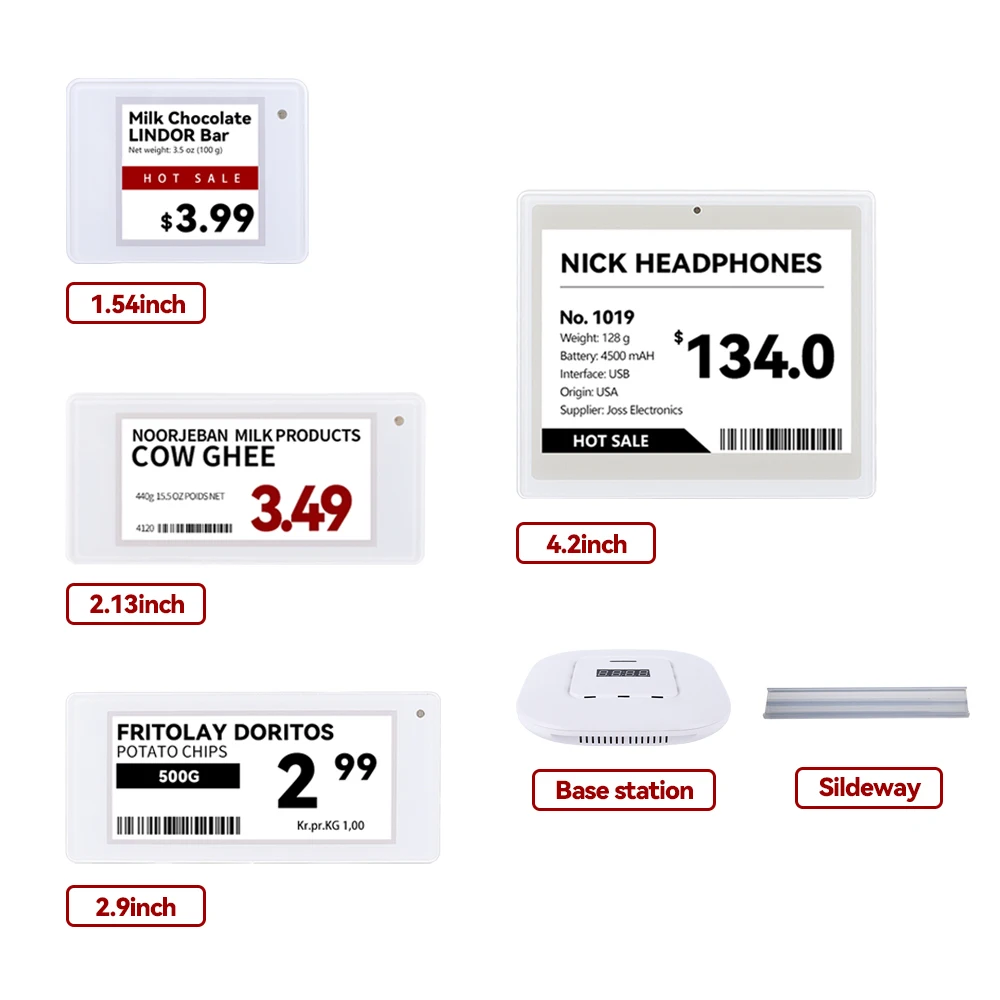 Suny E чернильная бумага ESL цифровой ценник электронная полка этикетка демонстрационный комплект для