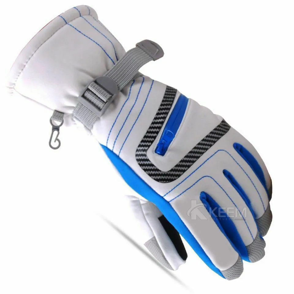 Custom Logo Printed Waterproof Ski Gloves Men Women Winter Warm Snow boarding Ski Gloves Kids Snow Mittens Skiing Gloves