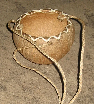 Coconut And Bamboo Planter Wholesale Pot Handmade Home Decor Basket Garden Decoration Outdoor Natural Multi Size