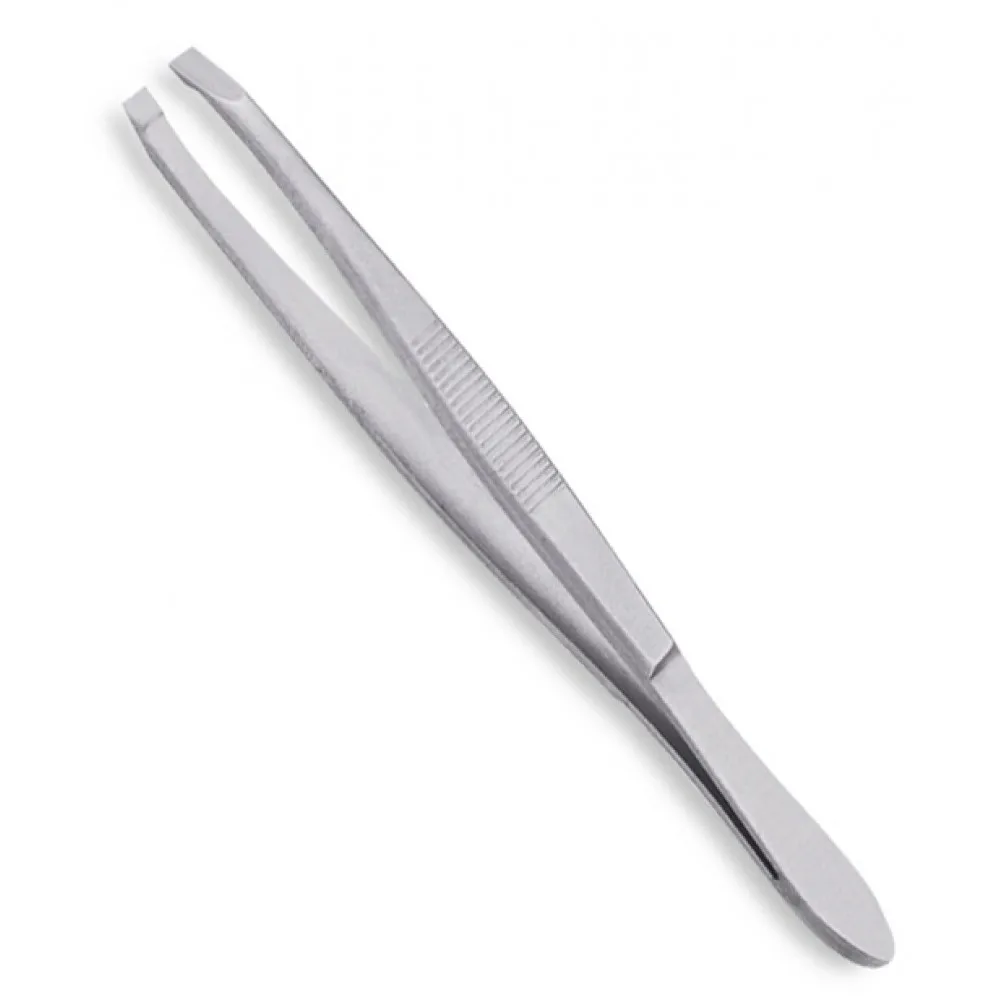 
Fine Pointed Tweezers with Texture on Handle for Grip, Size : 9 cm 