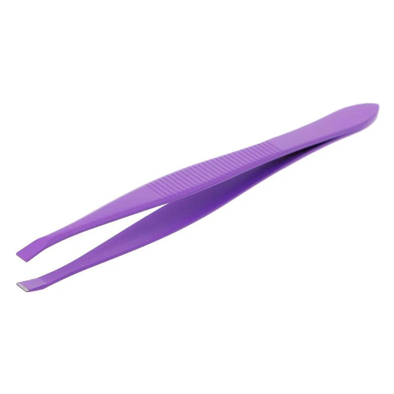 Slant Eyebrow Hair Shaping Tweezers Custom Color Eye Brow Tweezers Manicure Eyebrow Tweezers