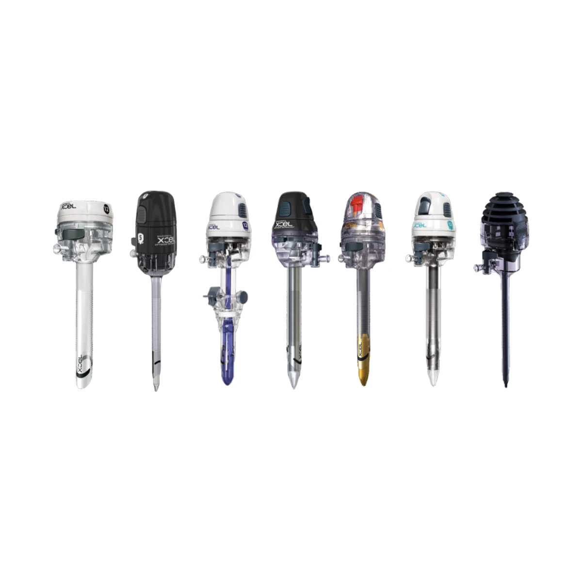 ETHICON ENDOPATH XCEL DISPOSABLE SURGICAL TROCARS 12 MM B12LT BLADELESS WITH STABILITY SLEEVE: OBTUR, OPTICAL, 12MM-100MM