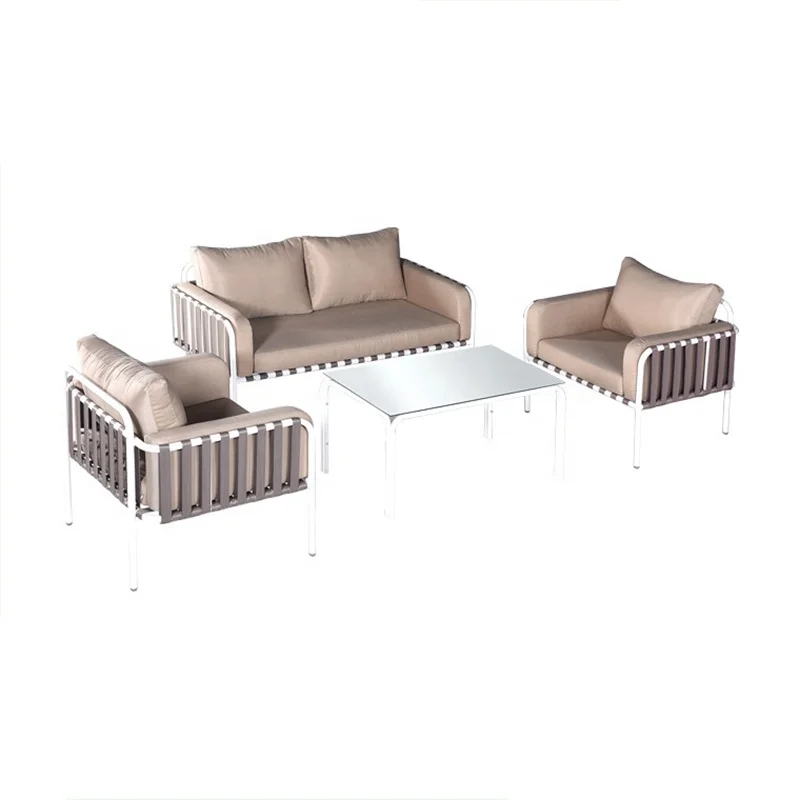 Hot Sale Professional OEM Factory Waterproof UV Protection Outdoor Furniture Alum Garden Sofa Set (1600121341410)