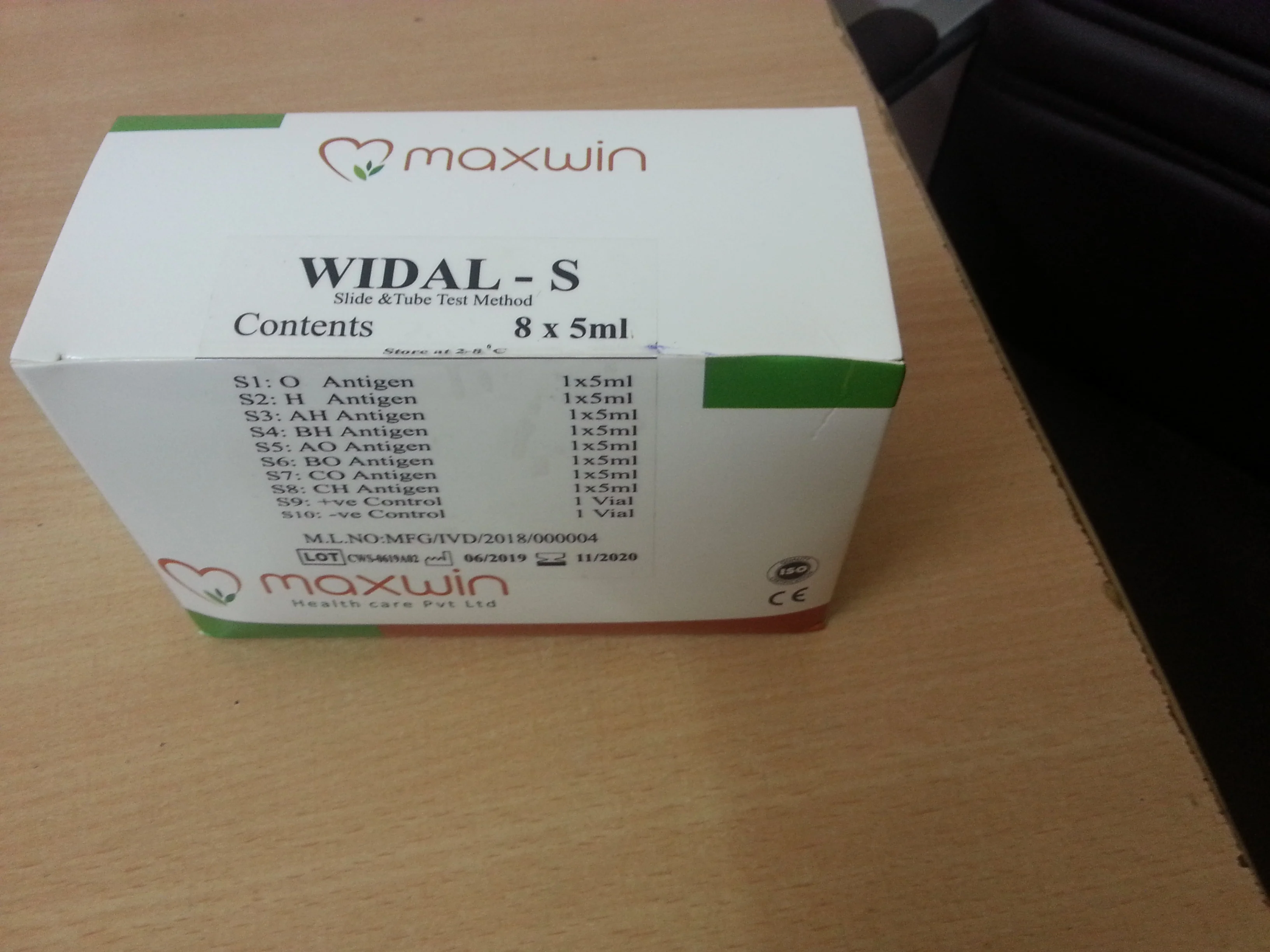 WIDAL TEST KITS | Slide and Tube Method | Febrile Antigen Tests kit Prices