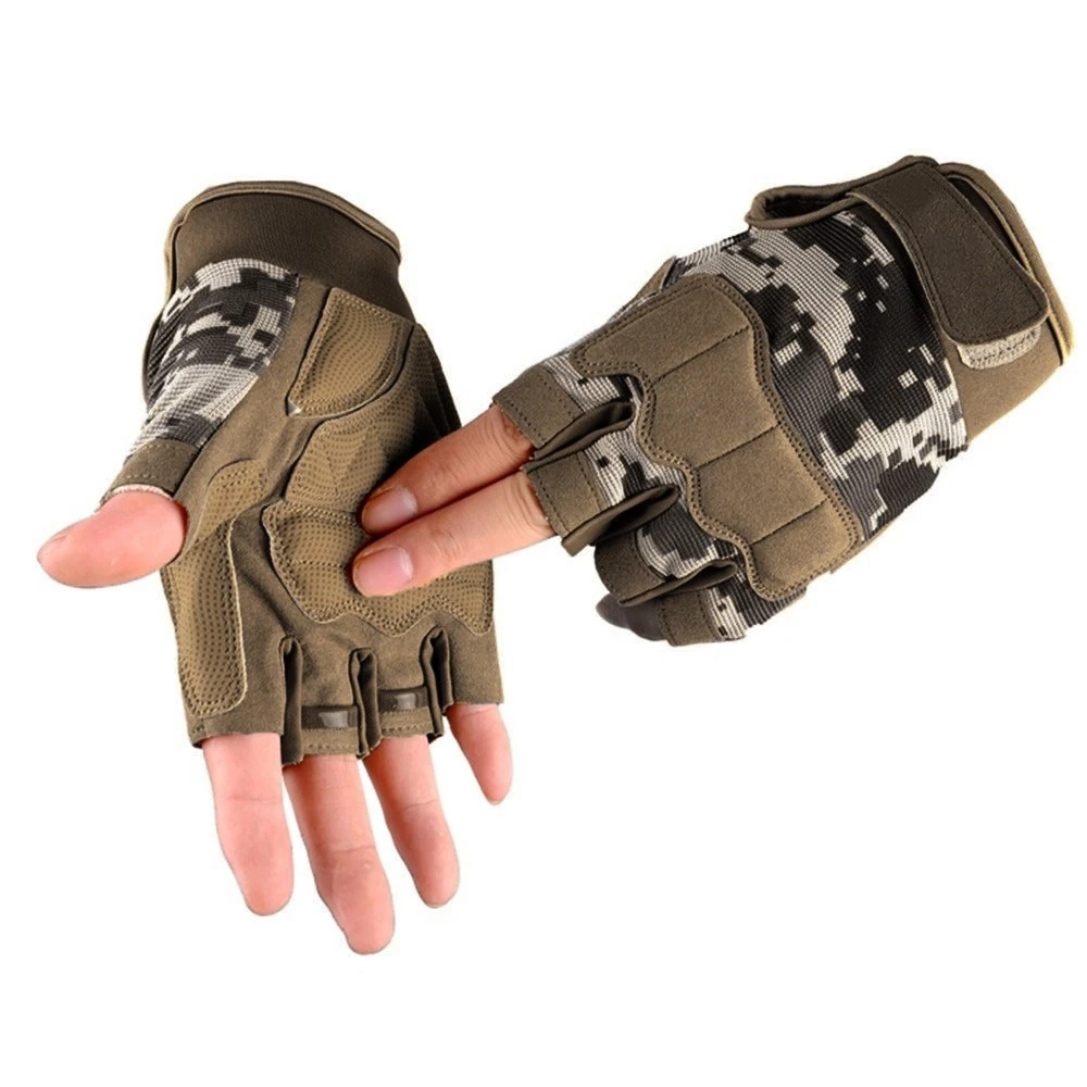 
Hot outdoor sports half finger hard finger gloves tactical equipment shooting tactical military gloves 