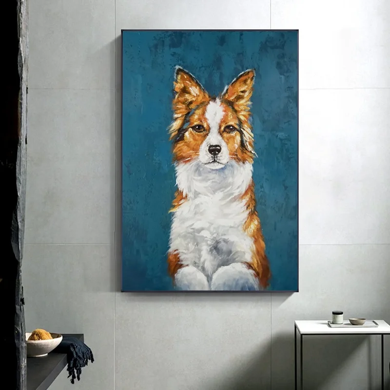 Painting Handmade Oil painting peacock on Canvas Abstract Picture Painted Modern Abstract Oil Painting Home Decor Art