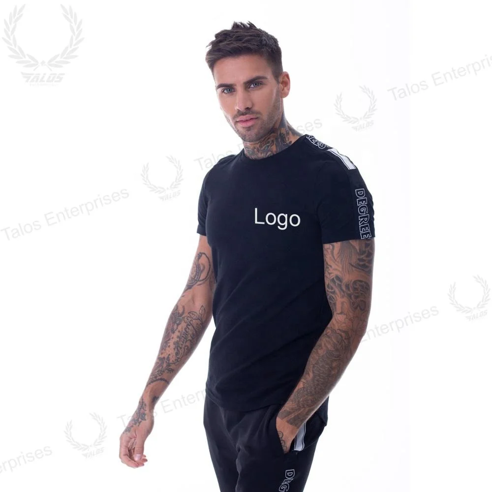 
Custom design t-shirts branded tape t shirts wholesale 