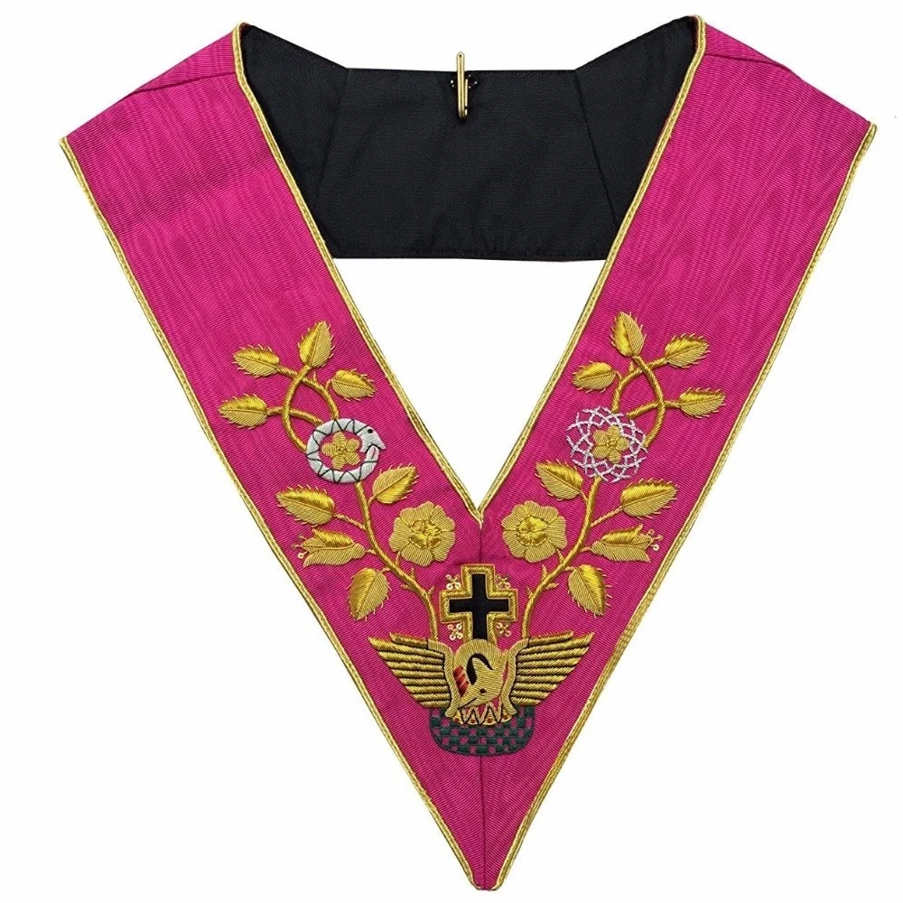 Custom made Rose Croix 18th Degree Collar