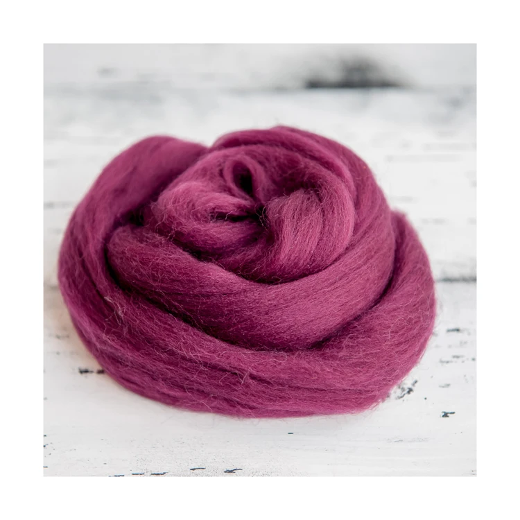 Quality colored sheep wool tops in bulk, sheep wool