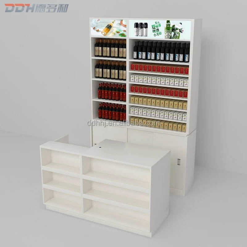  Alibaba розничные продажи Ddh-удобный магазин счетчика прямоугольник дисплей продукты DEDUOHE