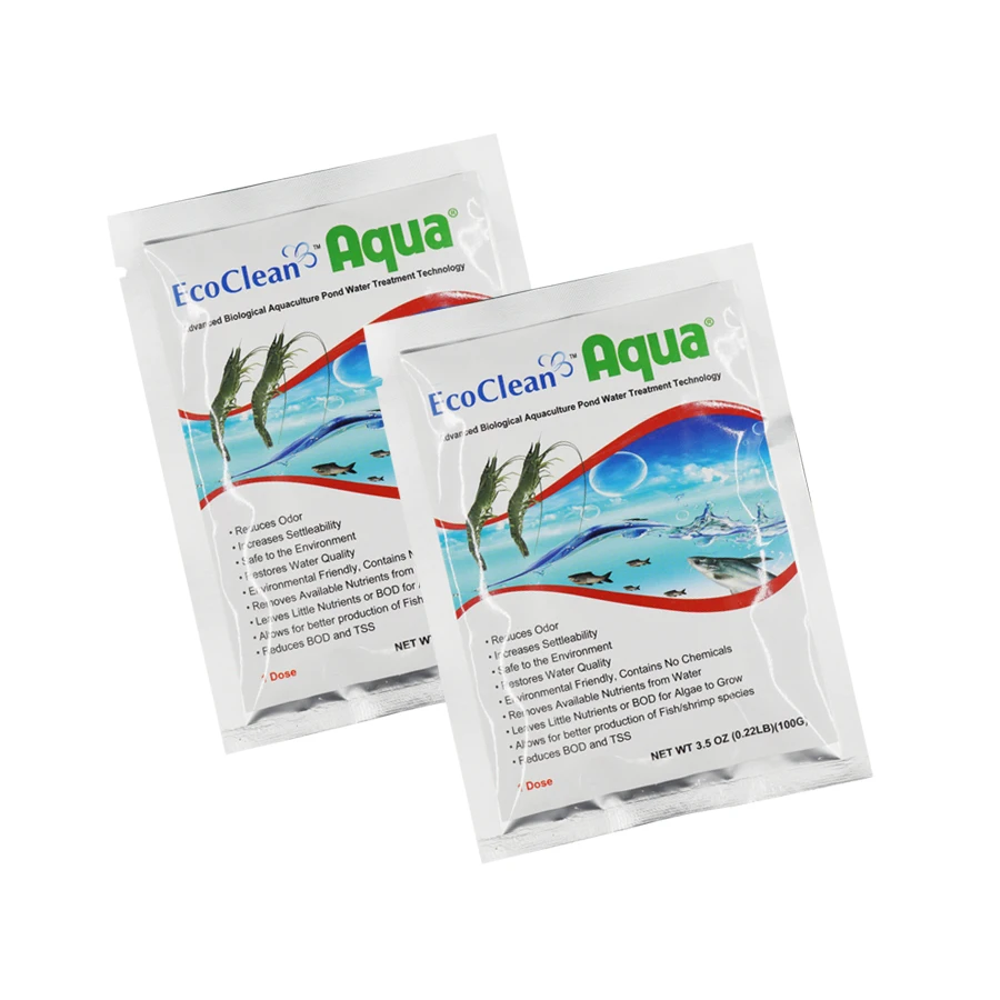 Controlling Algae Aquaculture Pond - EcoClean Aqua - 12 Packages - 100 Gram / Pack