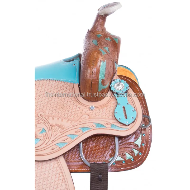  Best Quality - WESTERN SHOW SADDLE WITH TURQUOISE