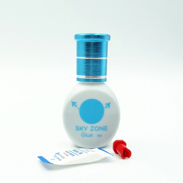 Eyelash Extension Sky Zone Glue 10ml Fast Dry Low Fume Sensitive Waterproof Eyelash Glue Adhesive from South Korea Sky Glue