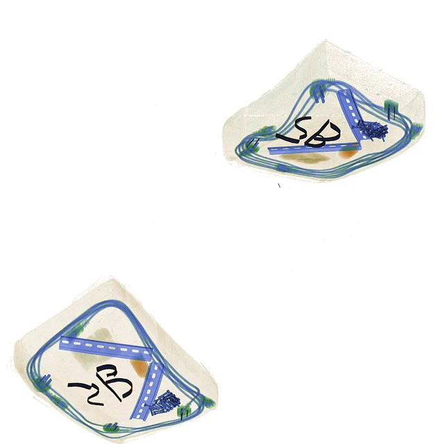 86 x 65cm dual view x ray baggage scanner 2D image Introscope for cargo screening