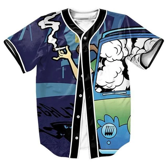 Men Sublimated Baseball Jersey   Sportswear customize baseball button up shirts raglan 3/4 sleeve baseball t shirt