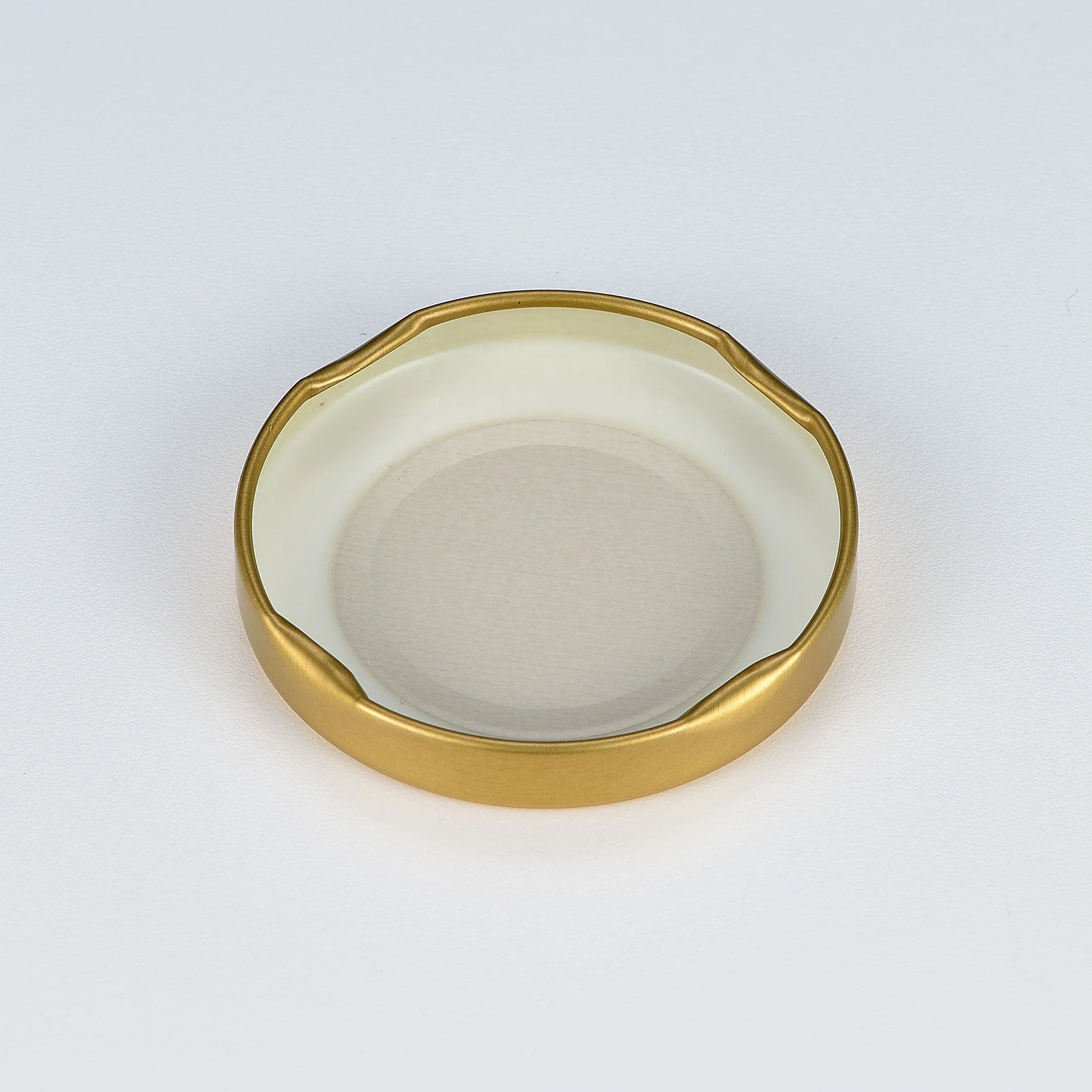 58mm safety button lids metal lug cap for glass jar