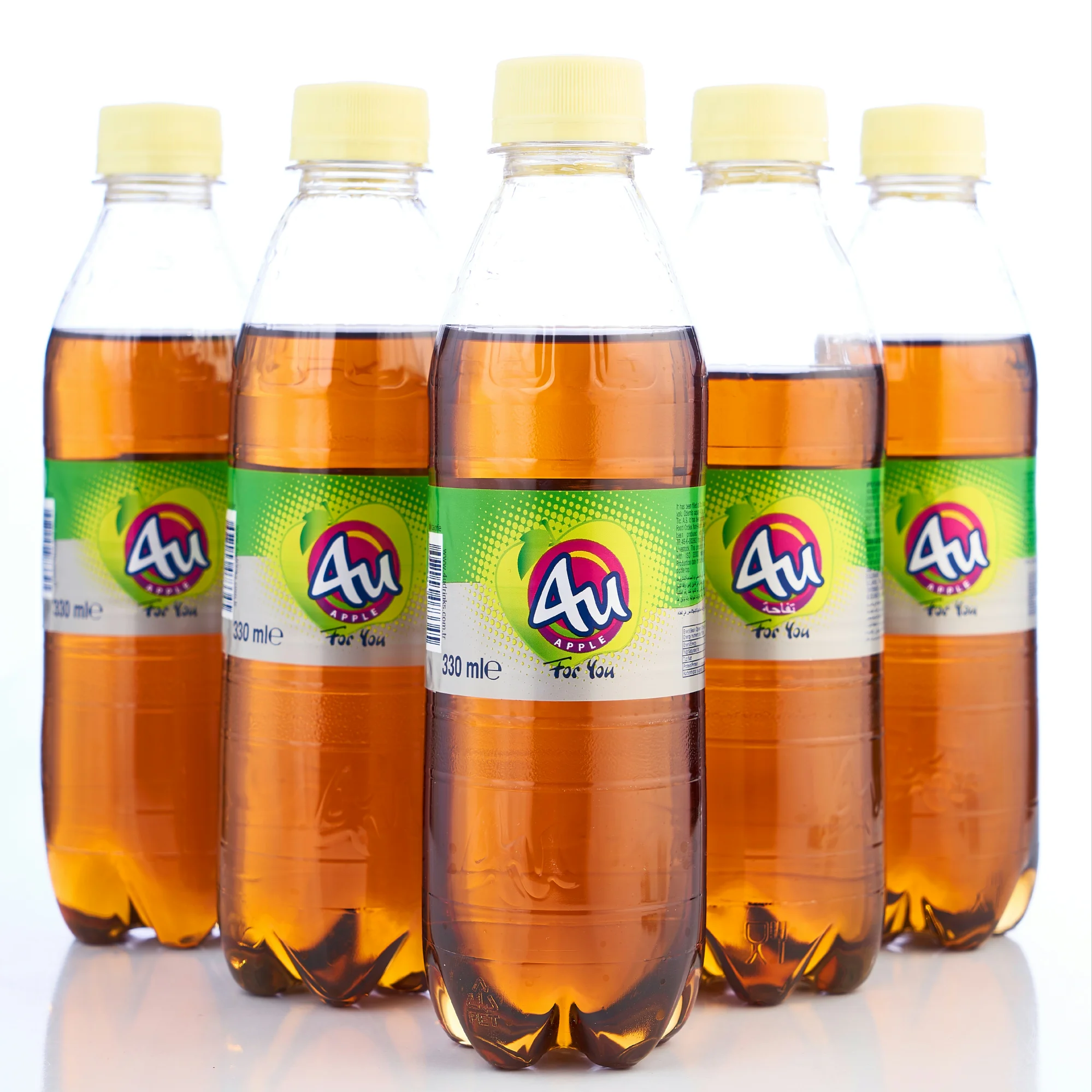 4U Apple 330 мл ароматизированные газированные безалкогольные напитки Fizzy напитки без спирта газированные безалкогольные напитки