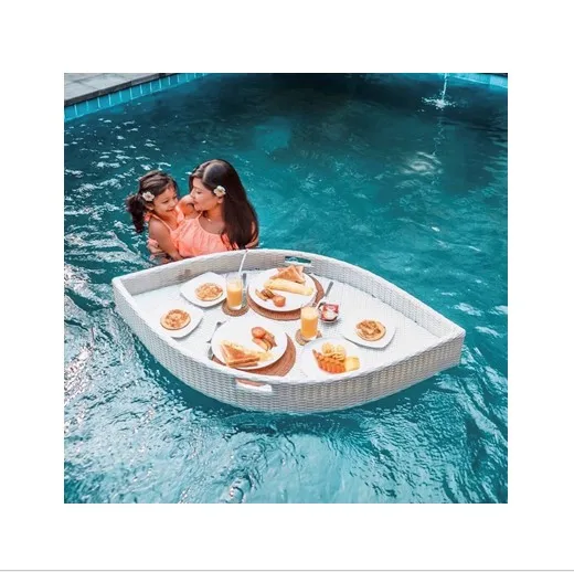 Коричневый Овальный плавающий поднос идеальный для еды в бассейне-хорошая цена