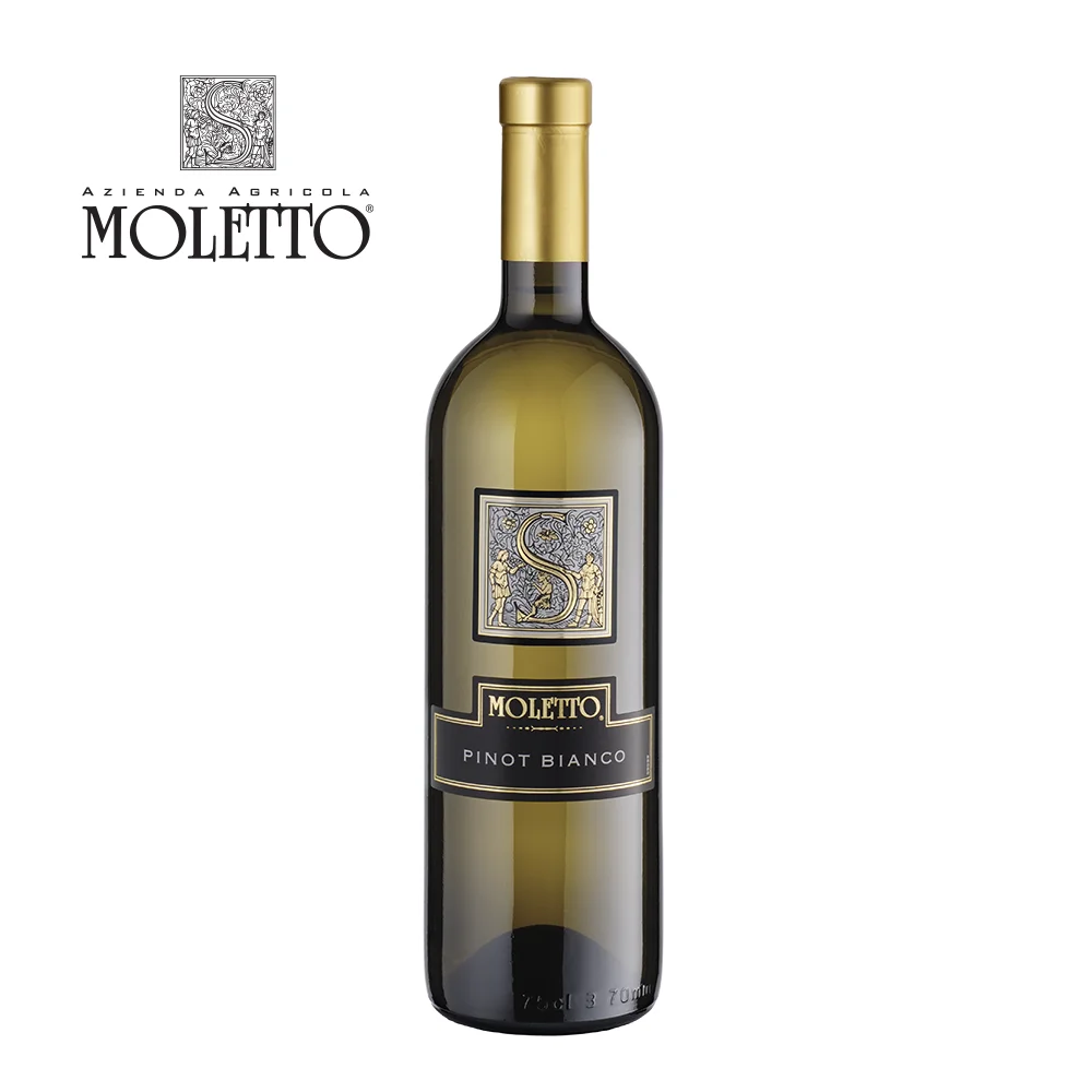 
Pinot Bianco White Still Wine From Italy Veneto District Produced From Pinot Bianco Grapes 
