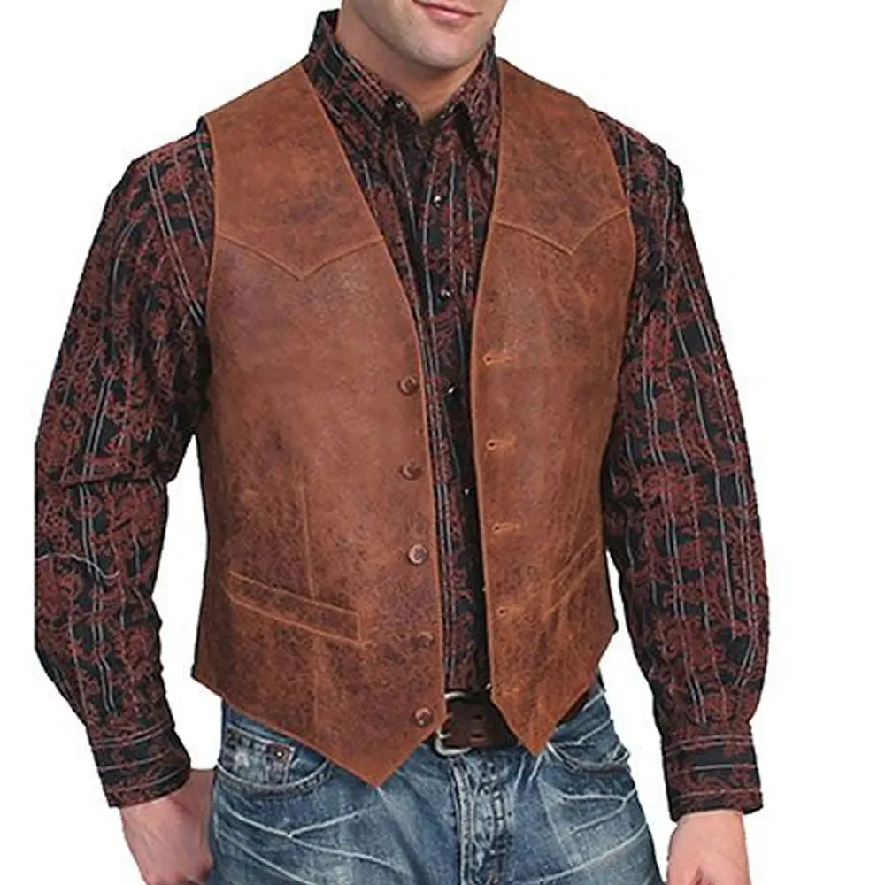 Кожаные Байкерские жилеты для мужчин оптовой цены оптом высокое качество