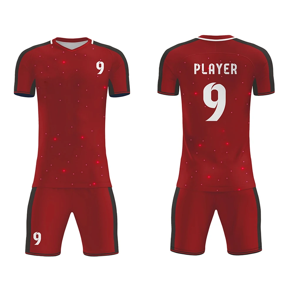 
Футбольная форма, индивидуальные блестящие звезды, дышащие сублимационные футбольные комплекты 