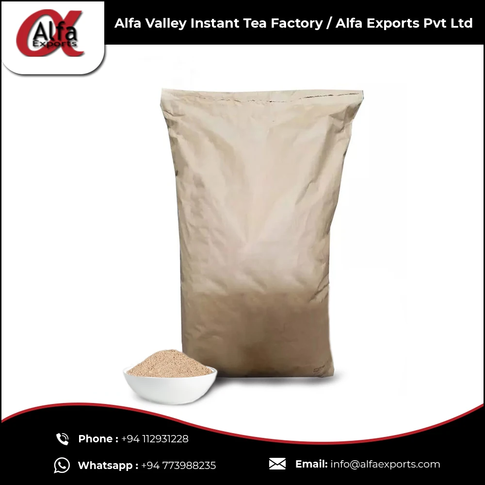 
World Wide Selling Of Ginger Flavored 2in1 Premix Instant Ceylon Dried Organic Plain Ginger 10g Tea Powder Sachets 