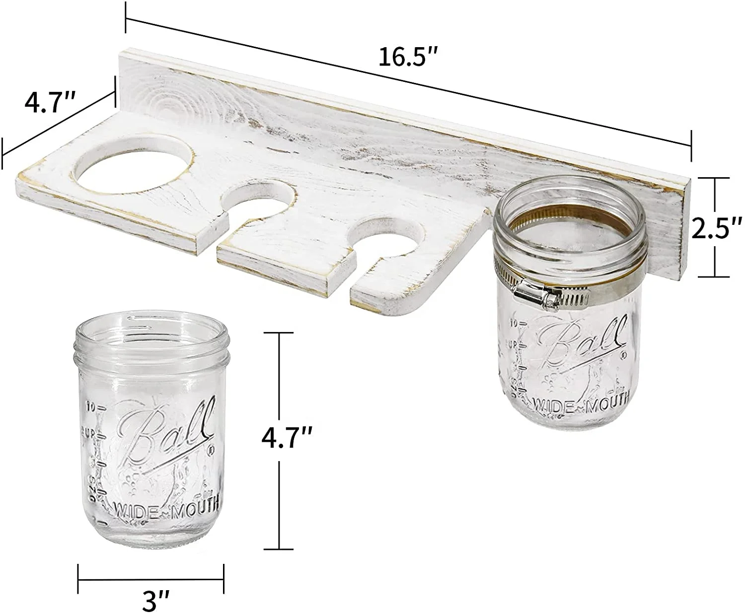 Настенный держатель для ключей в рустикальном стиле с почтовой полкой, декоративный деревянный органайзер для электронной почты с 3 двойными крючками для ключей, деревянный подвесной сортировщик