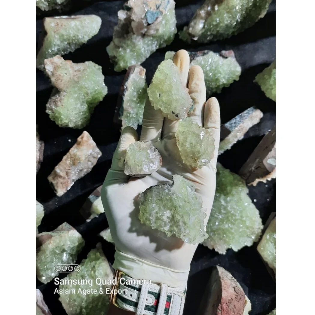 Customized Semi Precious Green Apophylite Healing Stone Craft Available At Wholesale Price