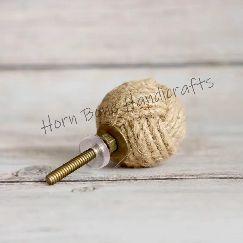 Ручка для ящика из джута с узлом ручка морского декора шкафа веревочные полки ящики ручки ротанга комода Konb