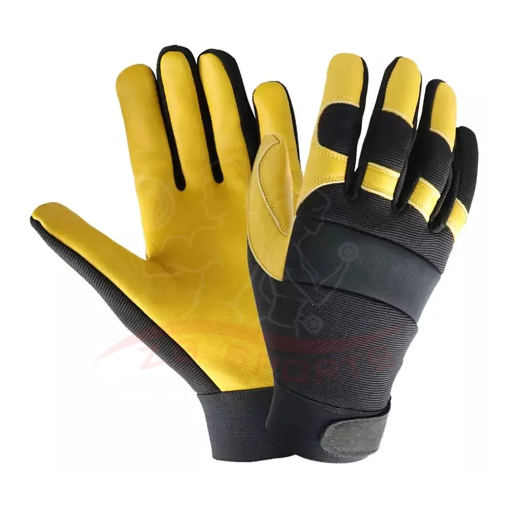 
Wholesale Latest New Arrival Leather Made Driving Safety gloves 